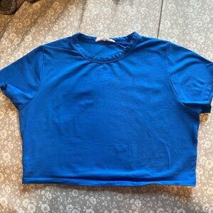 Blue cotton-on crop top size L.